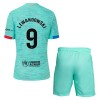 Officiële Voetbalshirt + Korte Broek FC Barcelona Lewandowski 9 Derde 2023-24 - Kids